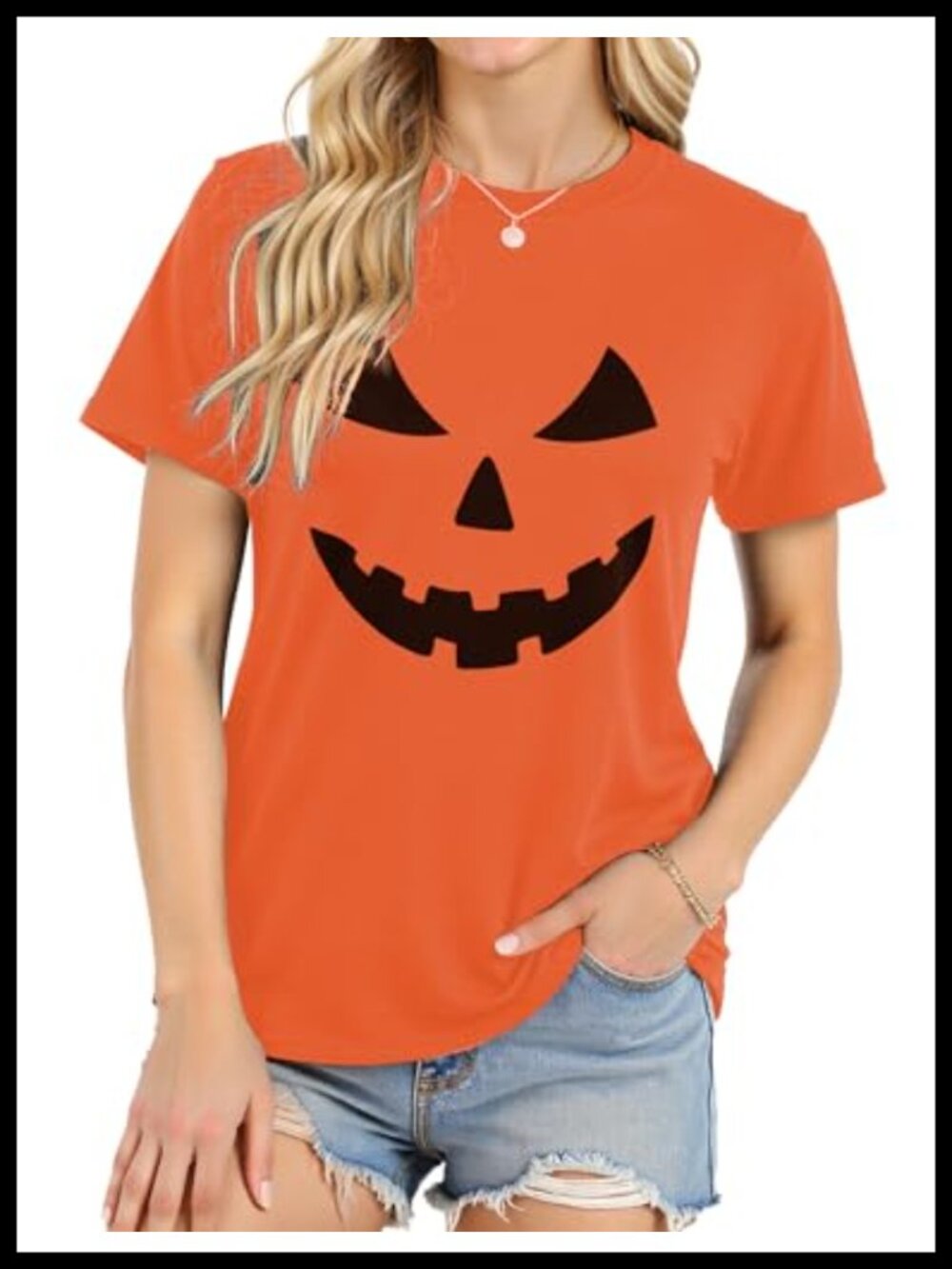Halloween Graphic V-Neck Short Sleeve T-Shirt Ghost Pumpkin Tee